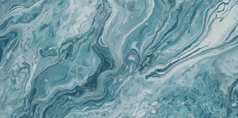 Obraz premium Vector watercolor ocean wave line blue and white background. Ocean sea art with natural template. Seamless soft blue ocean pattern wave water background.