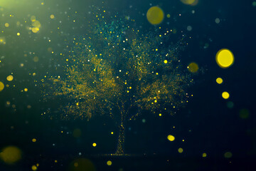 sense of technology, particles, particle tree, sense of the future, pure background