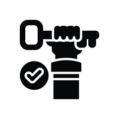key person solid icon. vector icon for your website, mobile, presentation, and logo design.