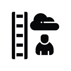 ladder solid icon. vector icon for your website, mobile, presentation, and logo design.