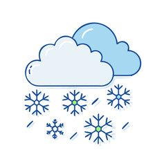snowfall icon icon, snowfall icon vector illustration-simple illustration of snowfall icon, perfect for snowfall icon logos and icons