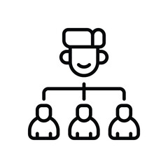 organization line icon. vector icon for your website, mobile, presentation, and logo design.