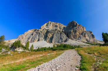 Lagazuoi Fanesgruppe Dolomites Kaiser Jäger via ferata ruins of world war one