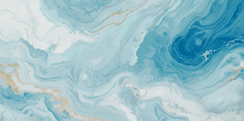 Fototapeta premium Sea water ocean wave vector background. Blue water ocean sea wave seamless background. Water ocean wave white and soft blue aqua, teal texture.