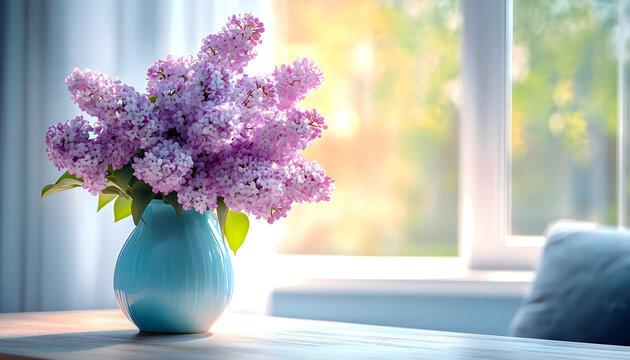 Strauss Flieder im Wohnzimmer