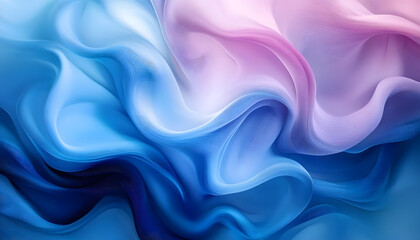 Obraz premium Light blue abstract background. Abstract background featuring 3d shiny plastic waves in vibrant purple, pink, and blue hues. Colorful abstract background with pink and blue multicolored wavy surfaces