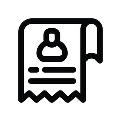 profile line icon. vector icon for your website, mobile, presentation, and logo design.