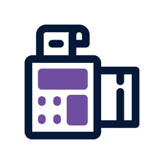 payment terminal dual tone icon. vector icon for your website, mobile, presentation, and logo design.