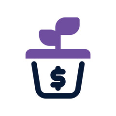 investment dual tone icon. vector icon for your website, mobile, presentation, and logo design.