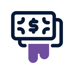 money laundering dual tone icon. vector icon for your website, mobile, presentation, and logo design.