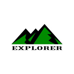 mountain logo vector