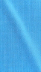 Naklejka premium Close-up long and wide texture of natural blue fabric or cloth in light blue color. Fabric texture of natural cotton or linen textile material. Blue canvas background, vintage. isolated with white s