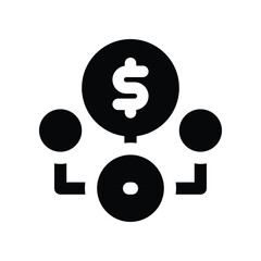 allocation solid icon. vector icon for your website, mobile, presentation, and logo design.