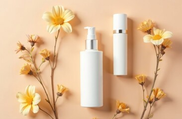 Cosmetic skin care products minimal. High quality photo