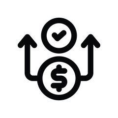 transaction line icon. vector icon for your website, mobile, presentation, and logo design.