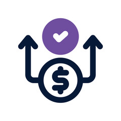 transaction dual tone icon. vector icon for your website, mobile, presentation, and logo design.
