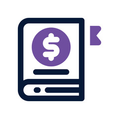 financial education dual tone icon. vector icon for your website, mobile, presentation, and logo design.