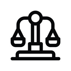 balance line icon. vector icon for your website, mobile, presentation, and logo design.