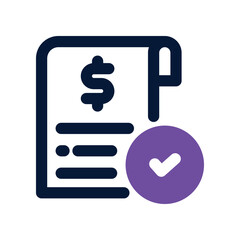 approve dual tone icon. vector icon for your website, mobile, presentation, and logo design.