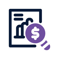 market analysis dual tone icon. vector icon for your website, mobile, presentation, and logo design.