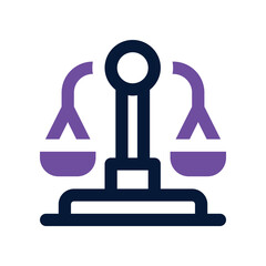 balance dual tone icon. vector icon for your website, mobile, presentation, and logo design.
