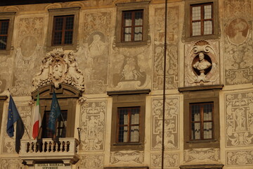 Architectonic heritage in the old town of Pisa, italy
