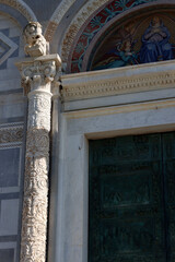 Architectonic heritage in the old town of Pisa, italy