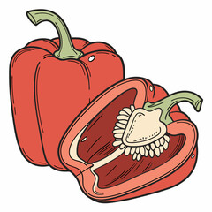 illustration of a pepper