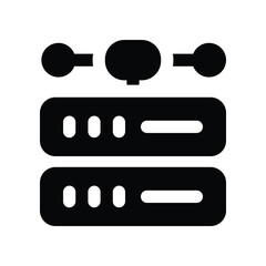 sever solid icon. vector icon for your website, mobile, presentation, and logo design.