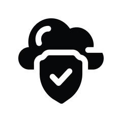 cloud computing solid icon. vector icon for your website, mobile, presentation, and logo design.