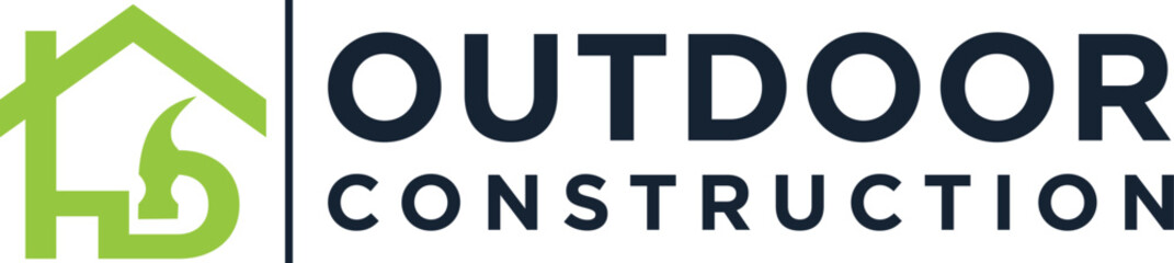 letter h d hammer and house logo
