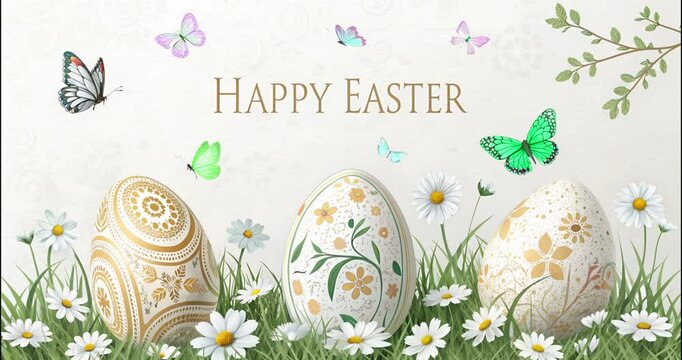 happy easter greeting video, happy easter video, happy easter