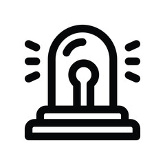 siren line icon. vector icon for your website, mobile, presentation, and logo design.