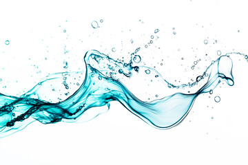Obraz premium AI. Water, studio shot on white background