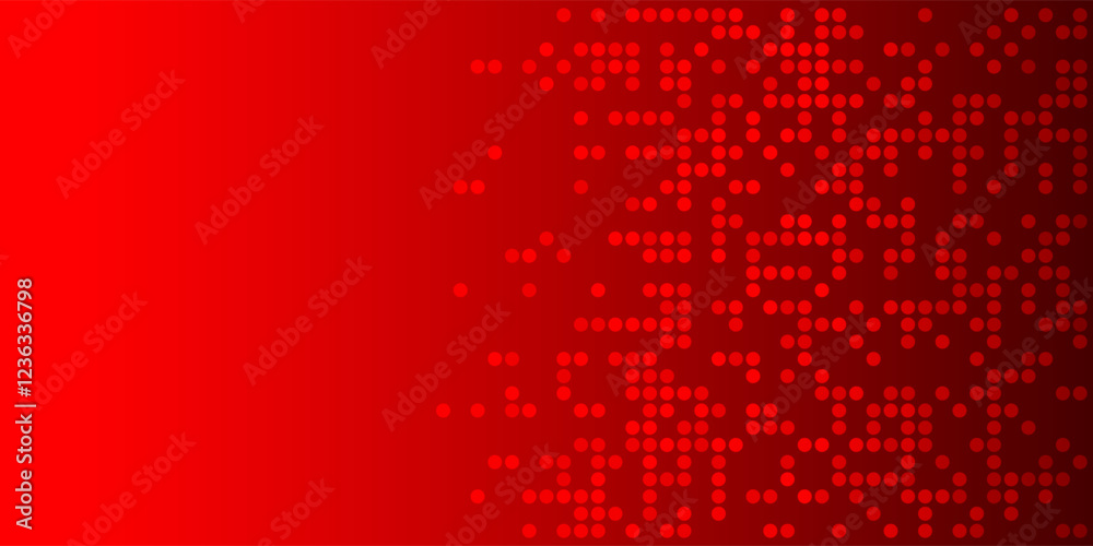 Wall mural abstract red gradient background with dots