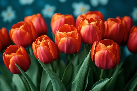 red and yellow tulips