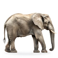 Obraz premium Majestic Elephant Walking Gracefully in Natural Habitat Environment