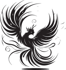 Fototapeta premium butterfly silhouette vector image, butterfly vector image.