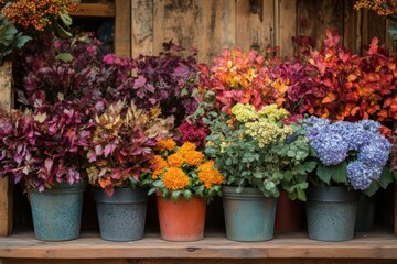 Colorful Autumn Flower Display