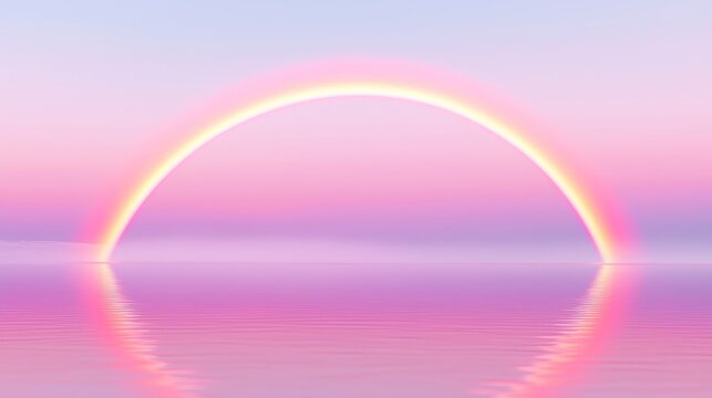 Symbol of Renewal, a vibrant rainbow arcs across the sky after a passing storm, illuminating the landscape and inspiring feelings of hope and brighter tomorrows. - Powered by Adobe