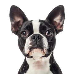 Cute French Bulldog with Distinctive Black and White Patterned Coat