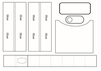 Colouring paper doll dress up