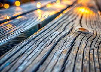 Fototapeta premium Diagonal Wood Texture with Bokeh Effect