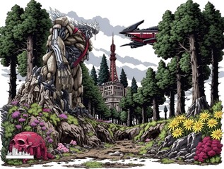 fantastic transformer in the park