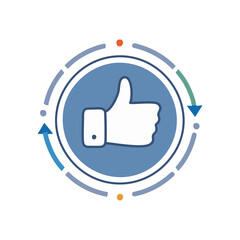 Thumb up icon vector. Thumb up icon vector. Thumb up icon vector