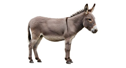 Fototapeta premium Gray Donkey Profile Photo High Resolution Image
