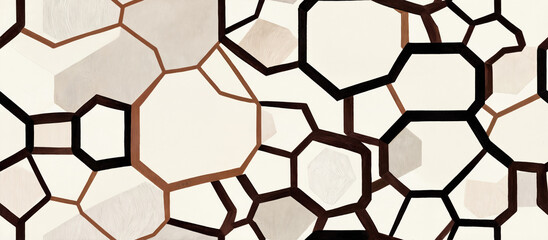 Pattern. Abstract Geometric Pattern with Hexagonal Shapes
