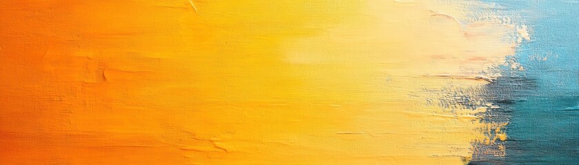 Obraz premium Vibrant Abstract Painting Showcasing Striking Yellow and Blue Color Palette Evoking Emotions of Joy and Serenity in a Contemporary Artistic Style