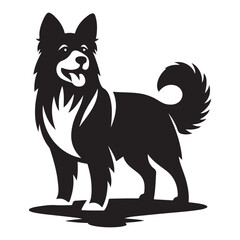 Golden Retriever graphic design in graphic silhouette