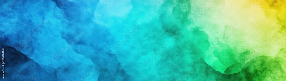 Poster vibrant and colorful watercolor background with swirling hues of blue red yellow and green creating 